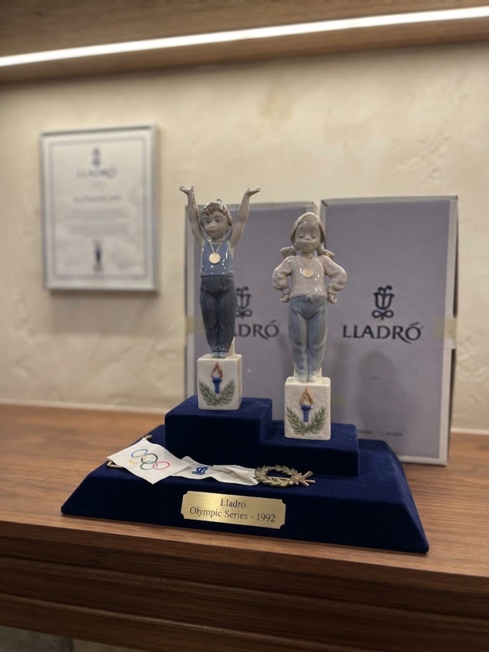 Lladro 5872 and 7514 Olympic Champions! RETIRED Original Boxes